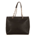 Sac bandoulière Ultradior cuir de veau Cannage noir