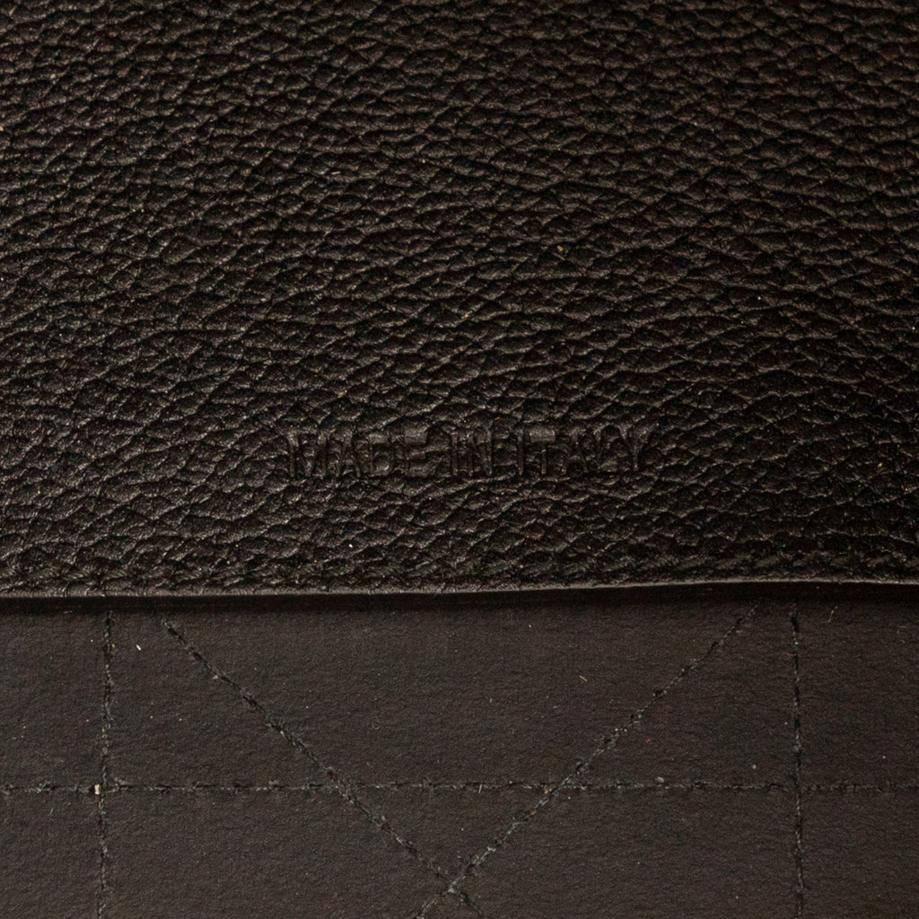 Sac bandoulière Ultradior cuir de veau Cannage noir