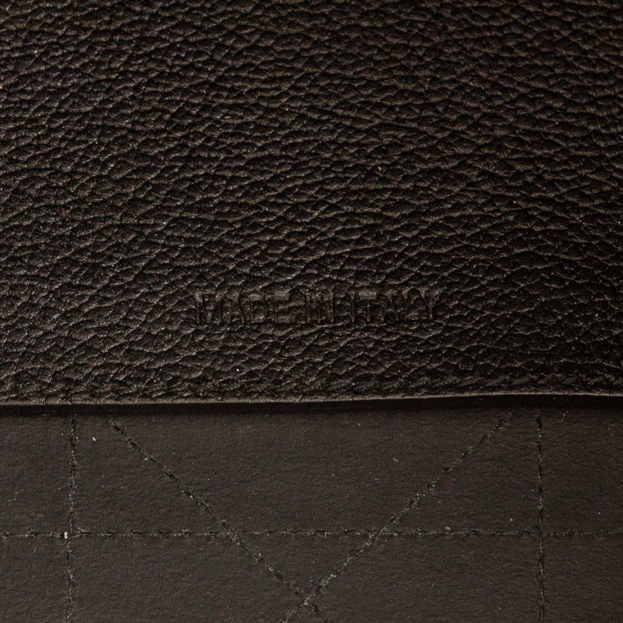 Sac bandoulière Ultradior cuir de veau Cannage noir