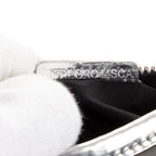 Bolso de mano Baguette de lona gris a cuadros