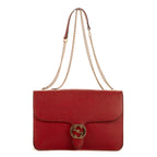 Shoulder Bag G Interlocking Red Calfskin leather