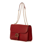 Shoulder Bag G Interlocking Red Calfskin leather