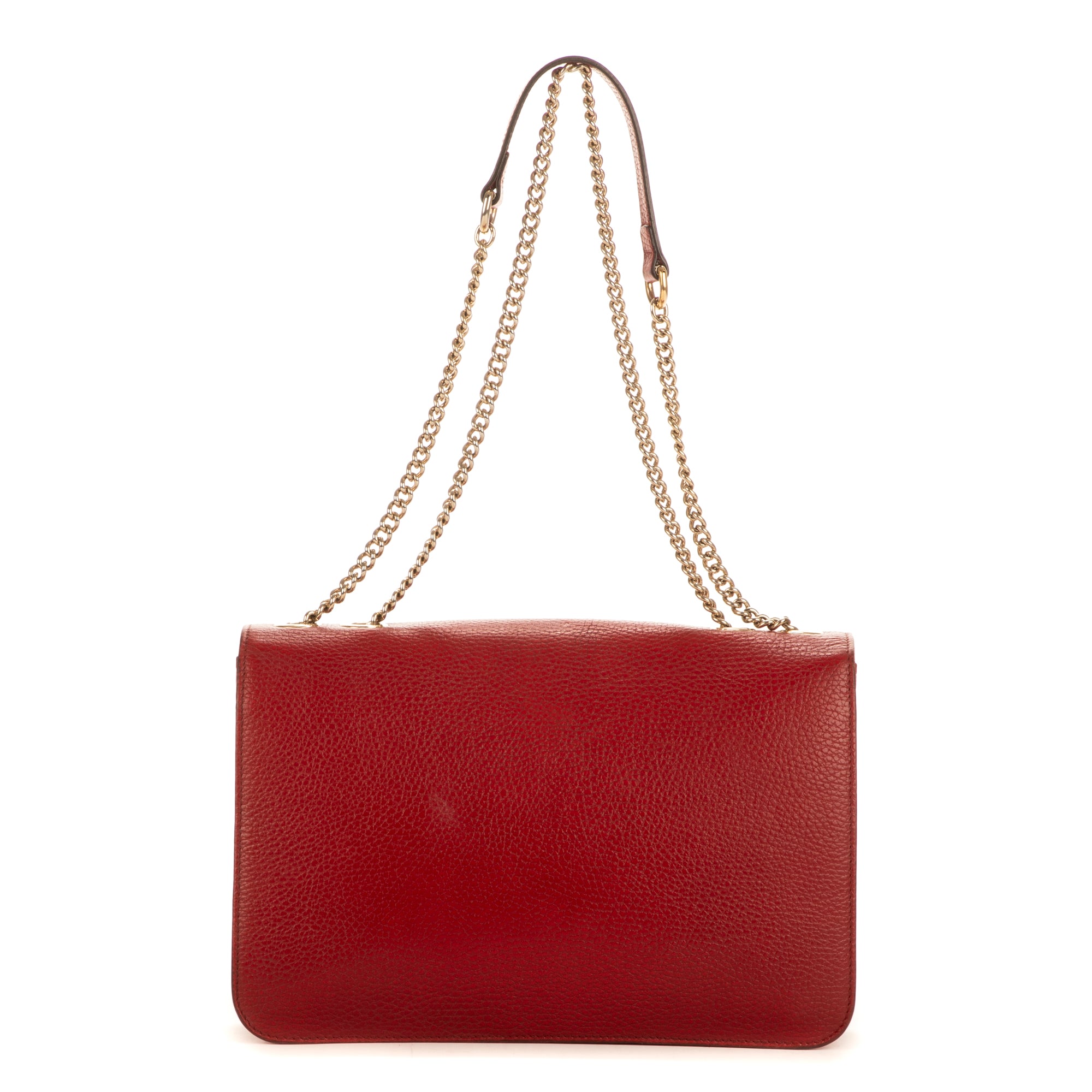 Shoulder Bag G Interlocking Red Calfskin leather