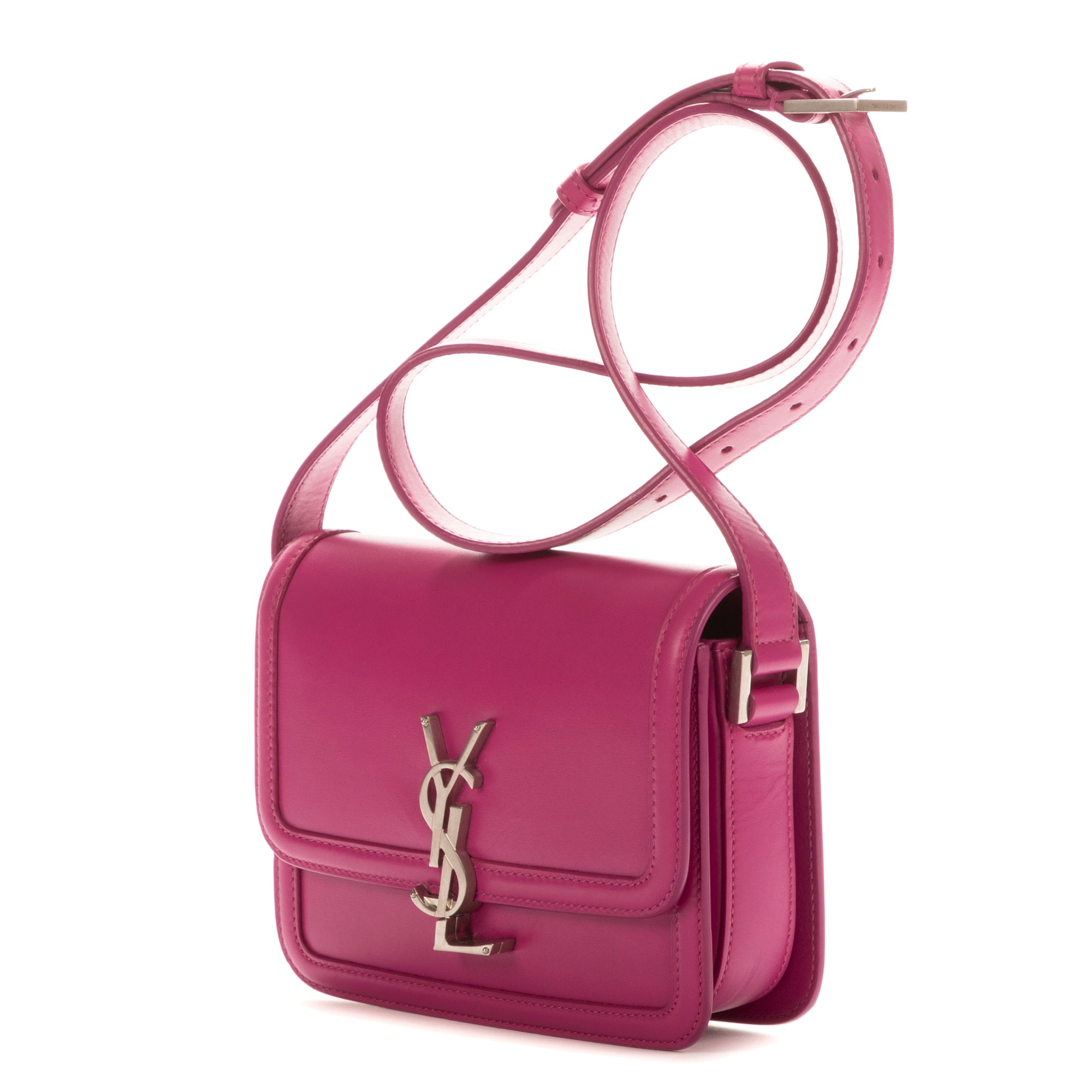 Shoulder Bag Solferino Pink Calfskin leather