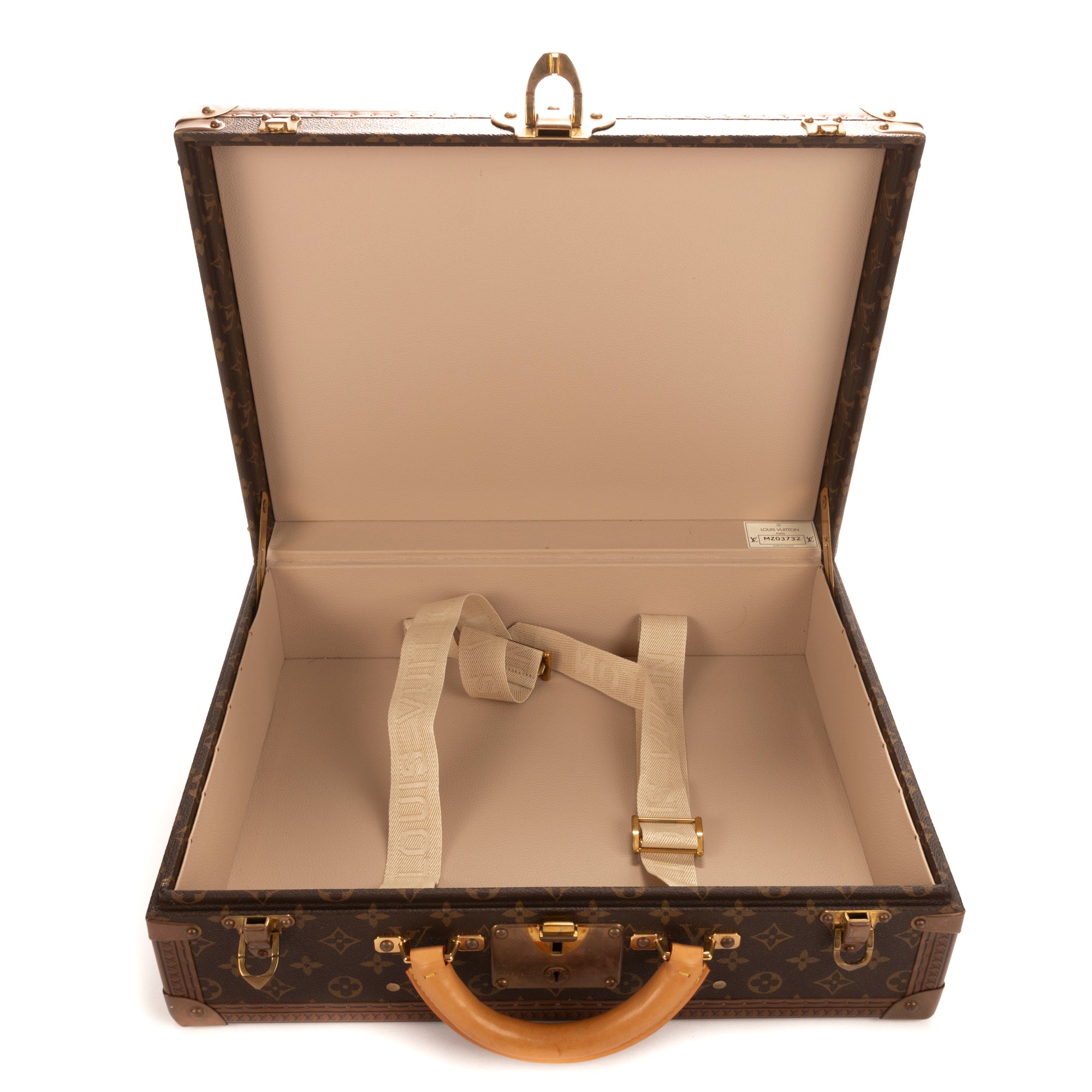 Travel Bag Attached Case Trunk Brown Monogram
