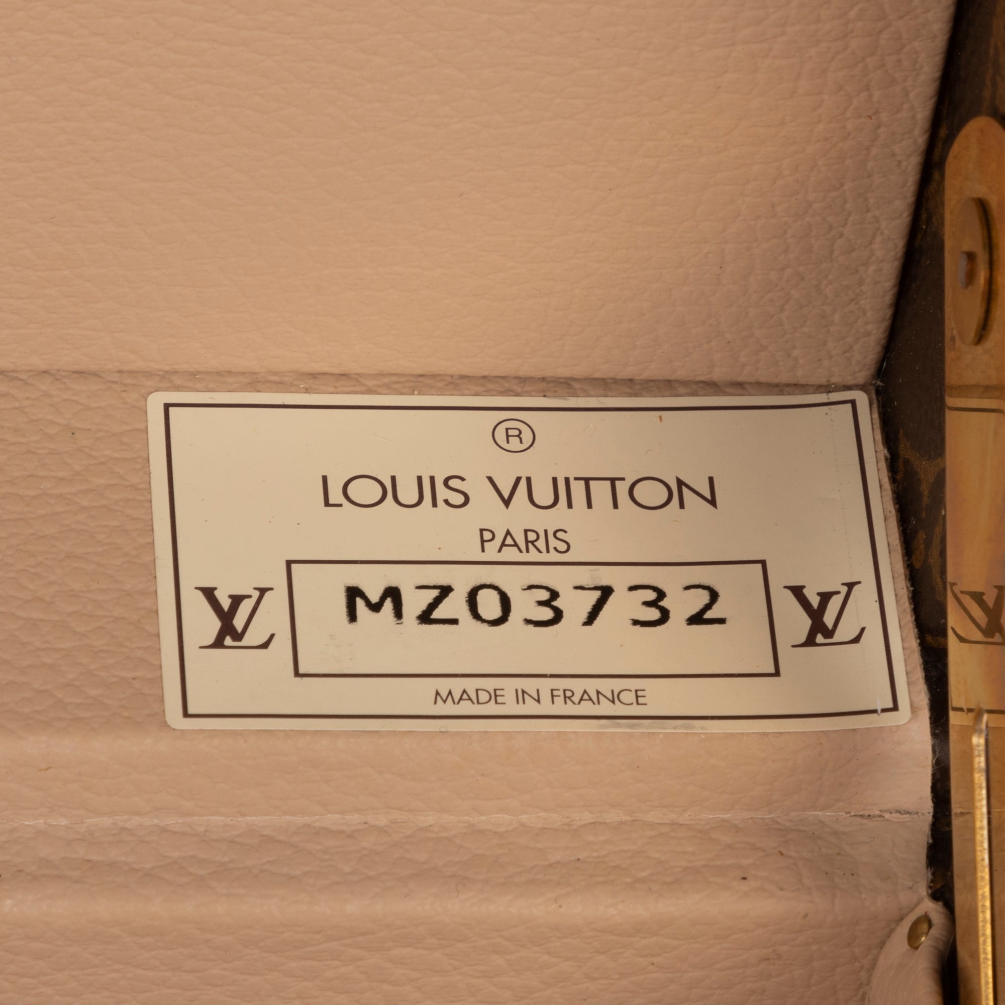 Travel Bag Attached Case Trunk Brown Monogram