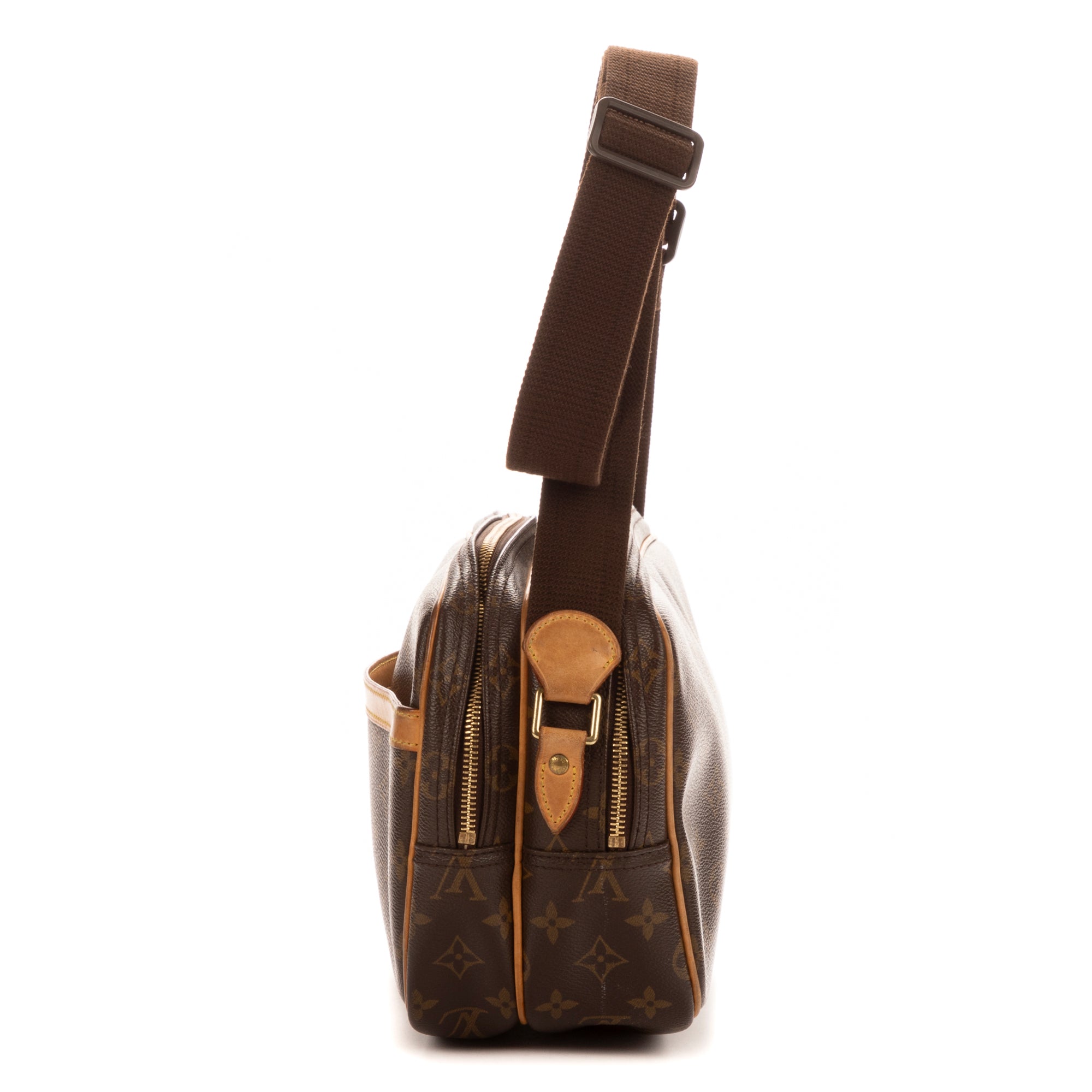 Bandolera Reporter Monograma Marrón