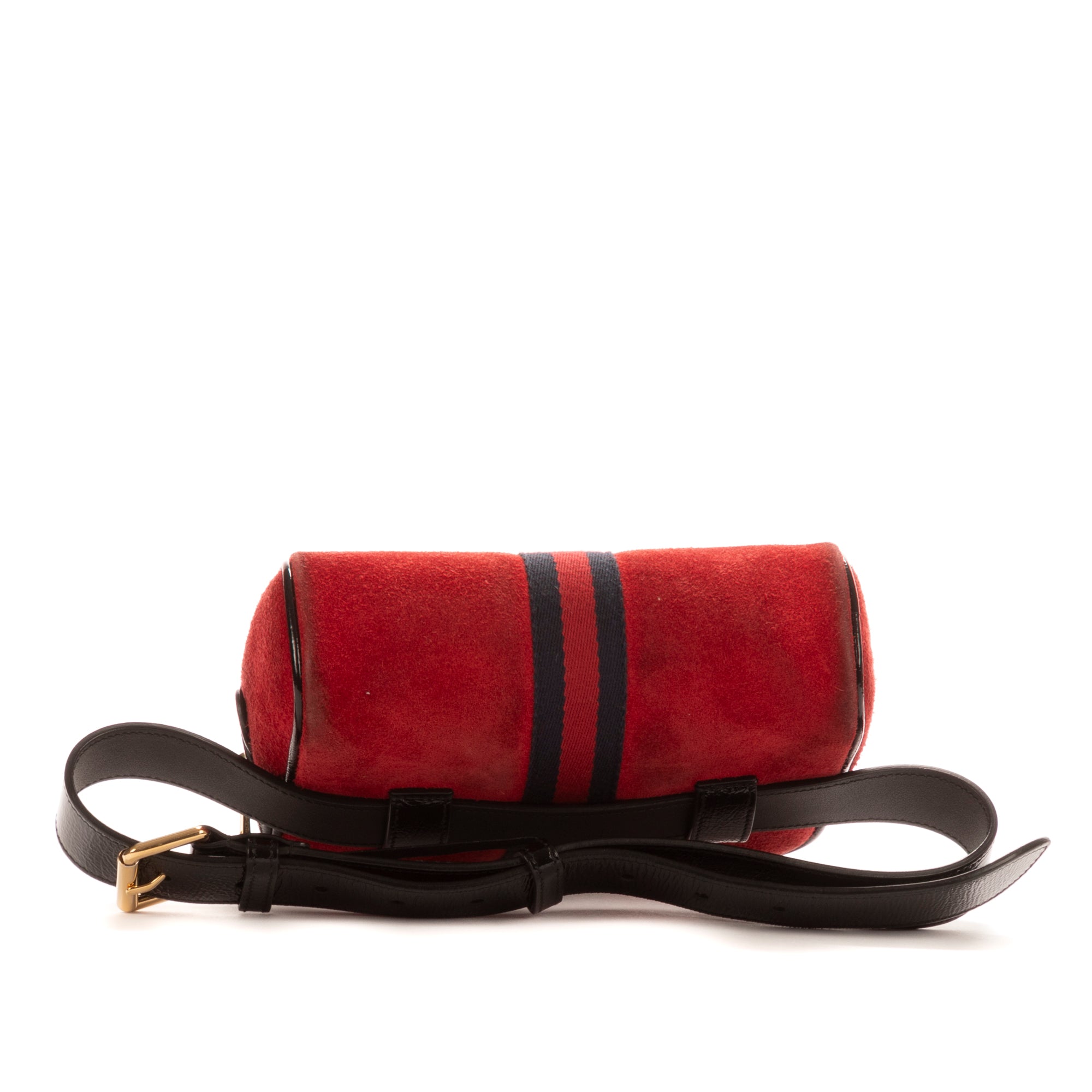 Waist Bag Ophidia Camera Belt Red Suede