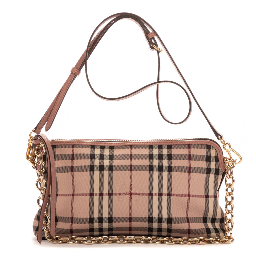 Sac à bandoulière écharpe rose à carreaux roses