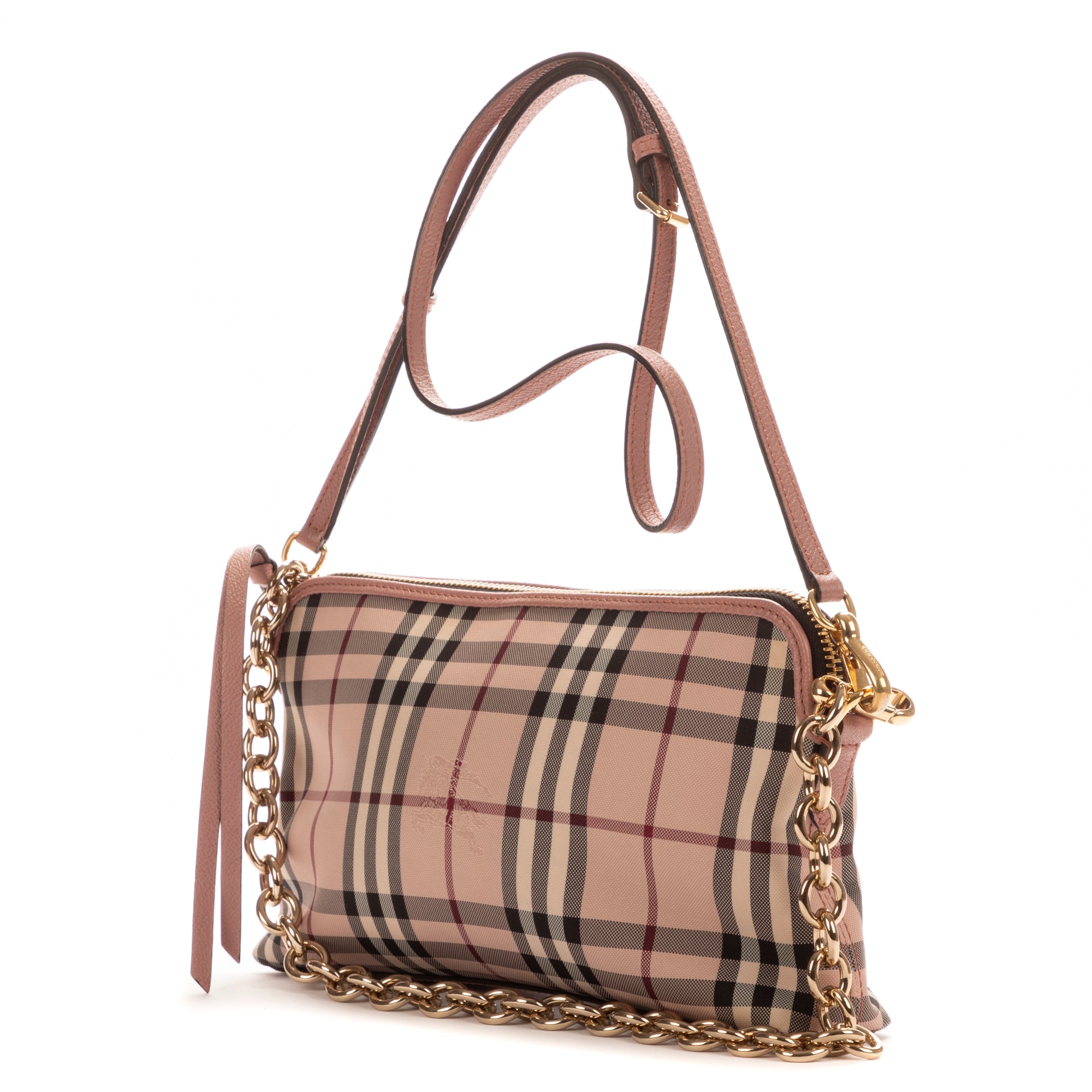 Shoulder Bag Sling Pink Pink Check