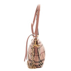 Sac à bandoulière écharpe rose à carreaux roses