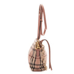 Sac à bandoulière écharpe rose à carreaux roses