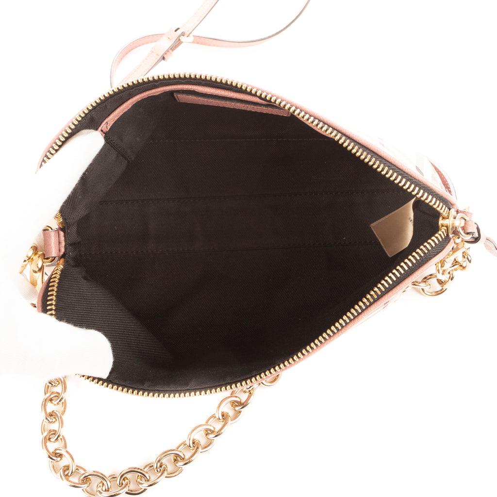 Sac à bandoulière écharpe rose à carreaux roses