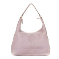 Bolso de hombro grande hobo de piel de becerro Guccissima lila