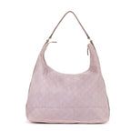 Bolso de hombro grande hobo de piel de becerro Guccissima lila
