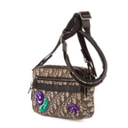 Shoulder Bag Ltd. Ed. Kenny Scharf Messenger Beige Embroidered Oblique