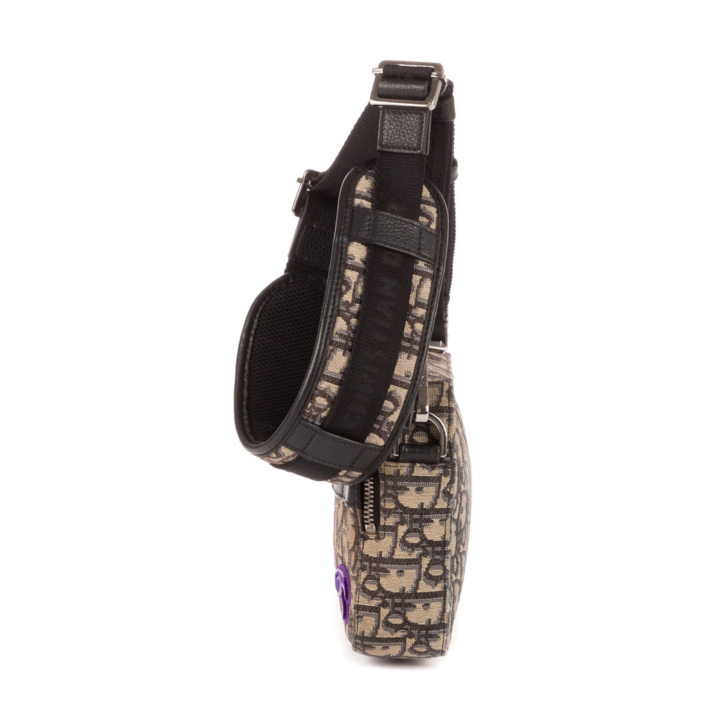 Shoulder Bag Ltd. Ed. Kenny Scharf Messenger Beige Embroidered Oblique