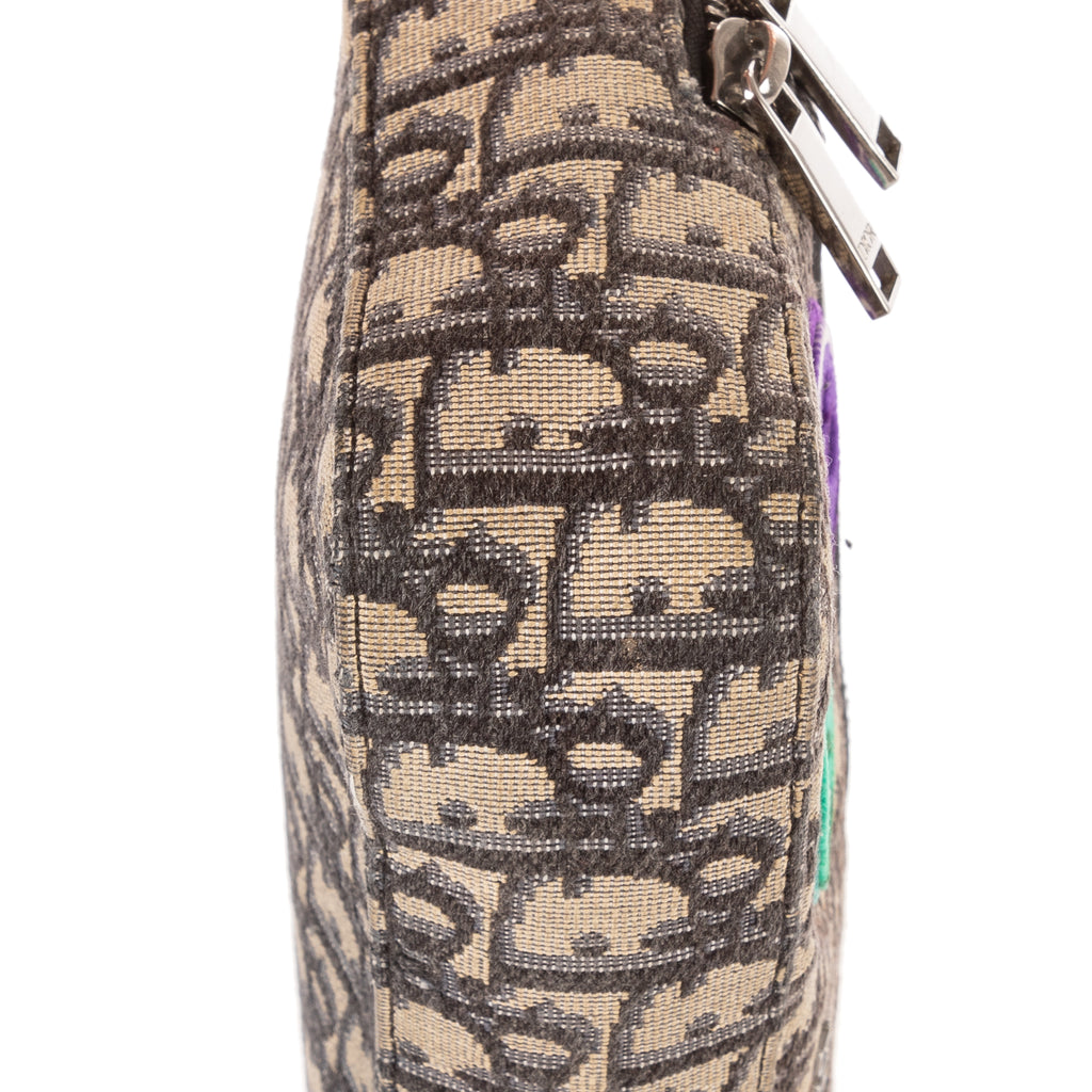 Shoulder Bag Ltd. Ed. Kenny Scharf Messenger Beige Embroidered Oblique