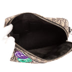 Shoulder Bag Ltd. Ed. Kenny Scharf Messenger Beige Embroidered Oblique