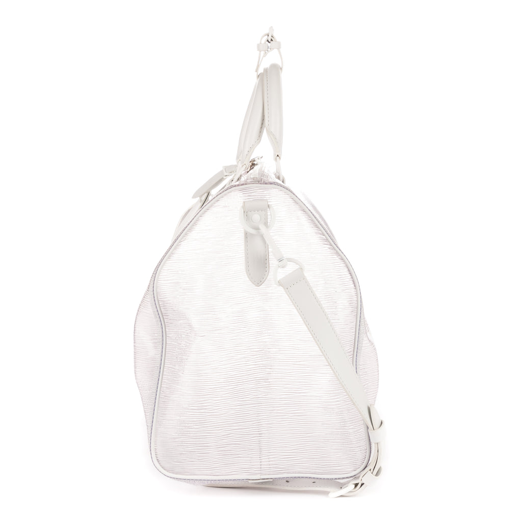 Bolsa de viaje edición limitada Keepall Wavy 50 Epi Plage transparente