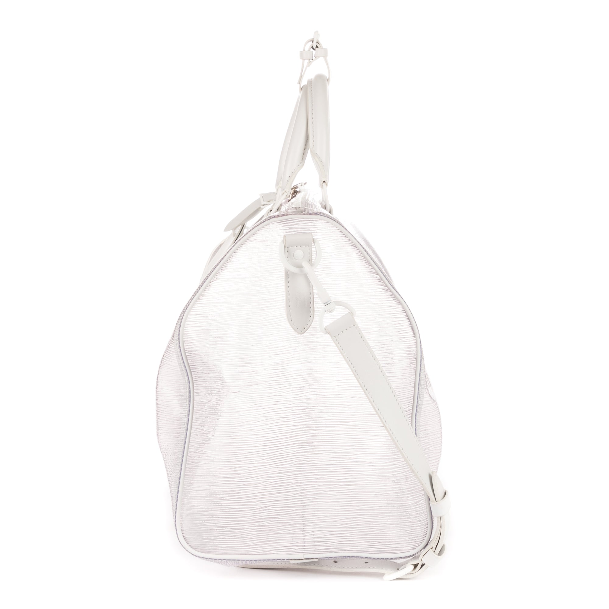 Bolsa de viaje edición limitada Keepall Wavy 50 Epi Plage transparente
