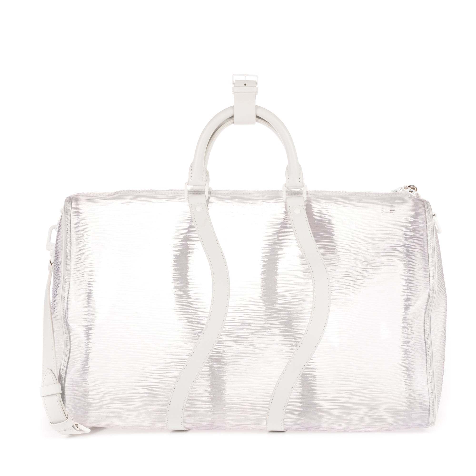 Bolsa de viaje edición limitada Keepall Wavy 50 Epi Plage transparente