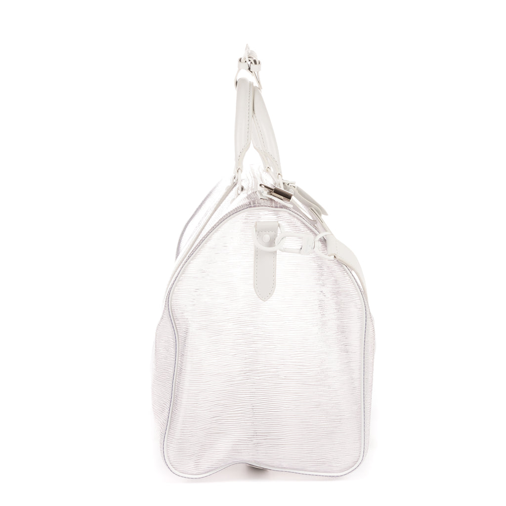Bolsa de viaje edición limitada Keepall Wavy 50 Epi Plage transparente