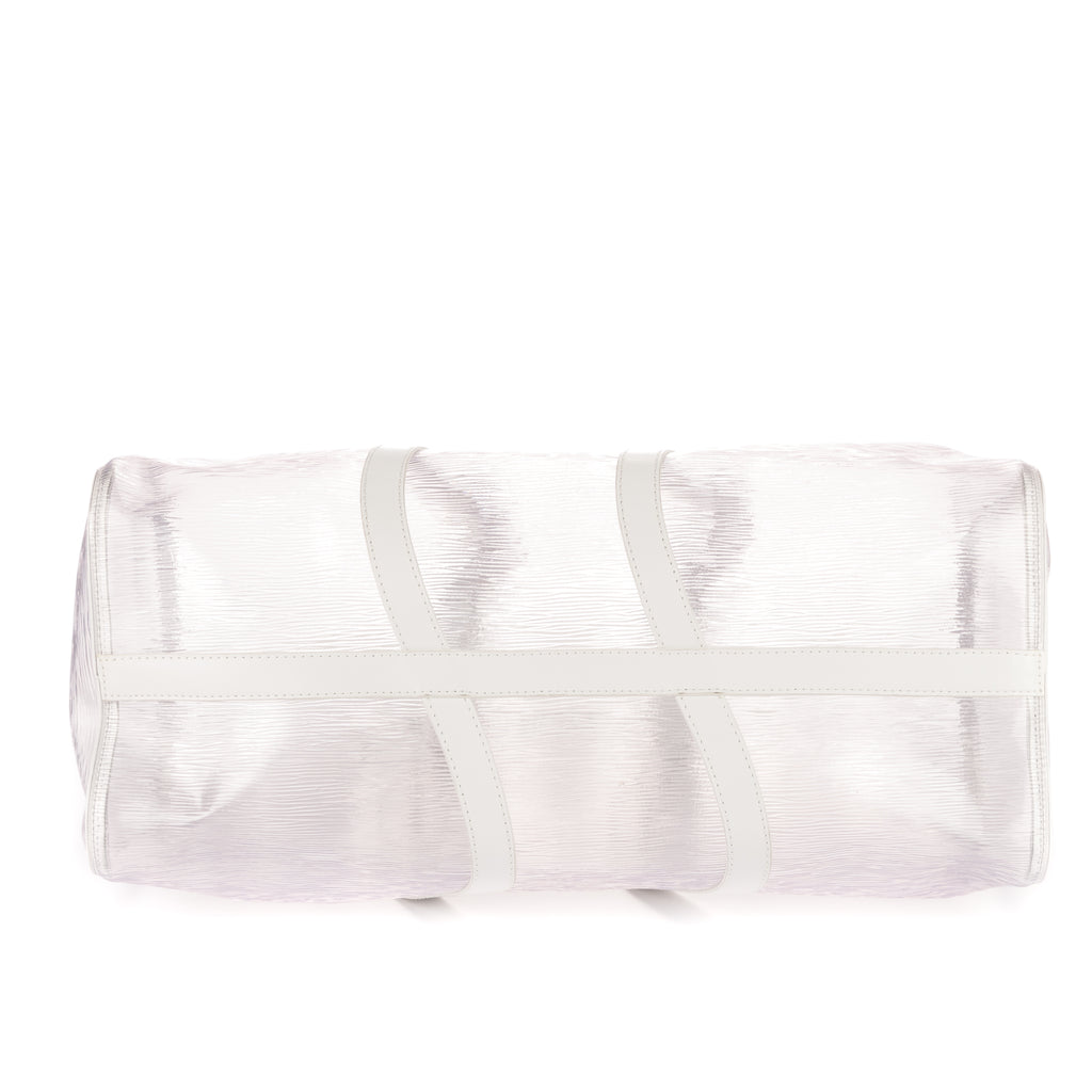Bolsa de viaje edición limitada Keepall Wavy 50 Epi Plage transparente