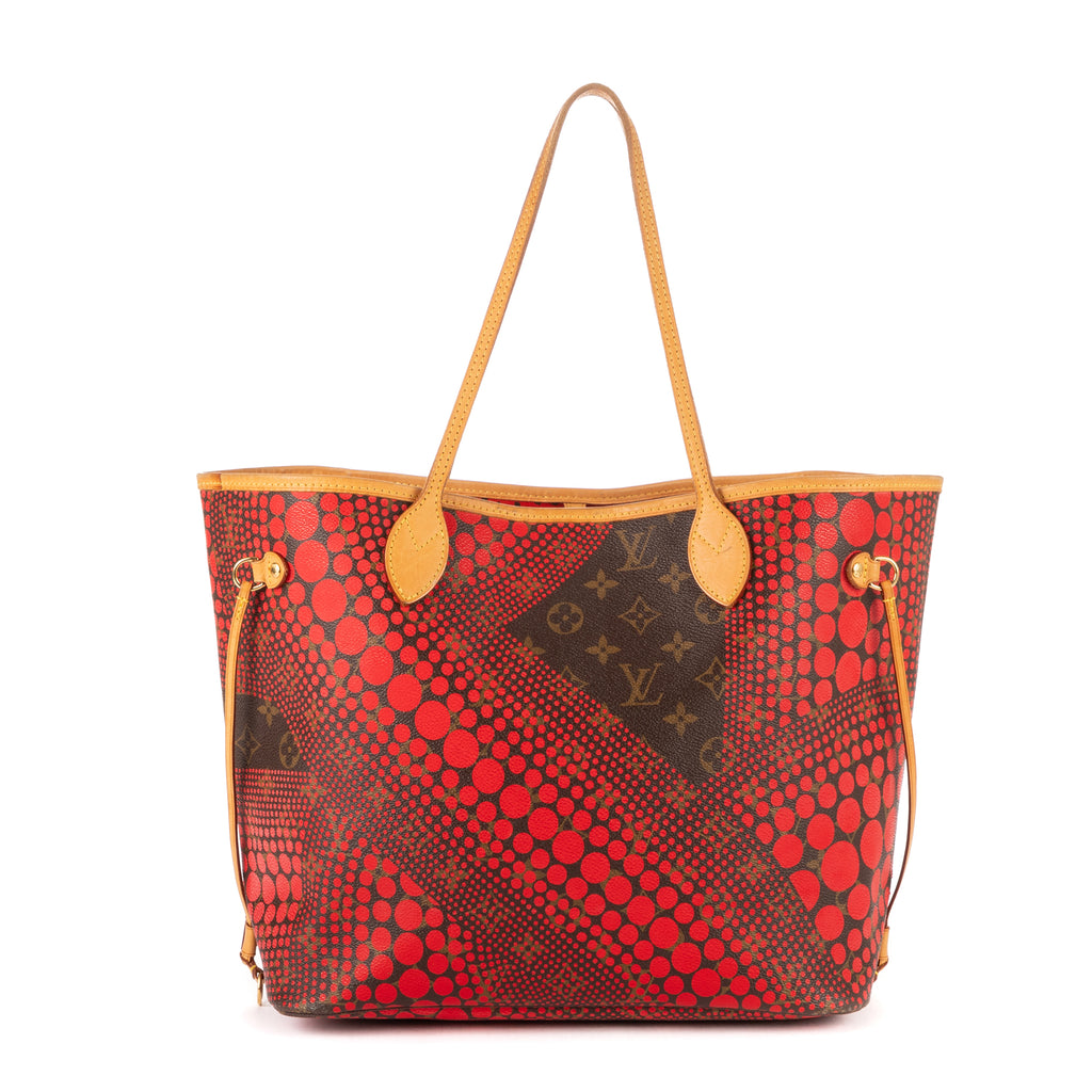 Shoulder Bag Ltd. Ed. Neverfull Kusama Yayoi MM Brown Monogram Infinite Dots