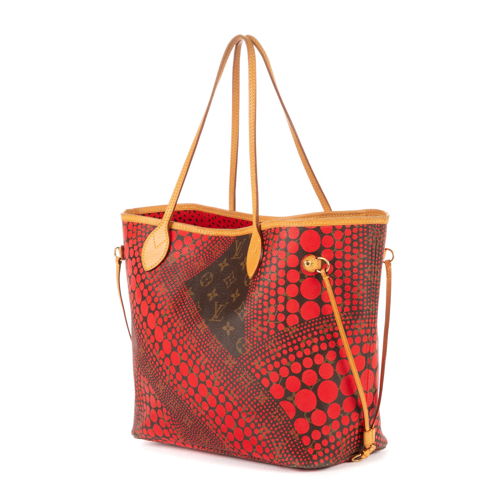 Shoulder Bag Ltd. Ed. Neverfull Kusama Yayoi MM Brown Monogram Infinite Dots