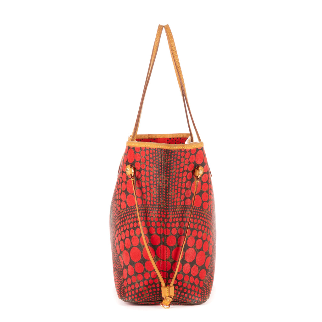 Shoulder Bag Ltd. Ed. Neverfull Kusama Yayoi MM Brown Monogram Infinite Dots