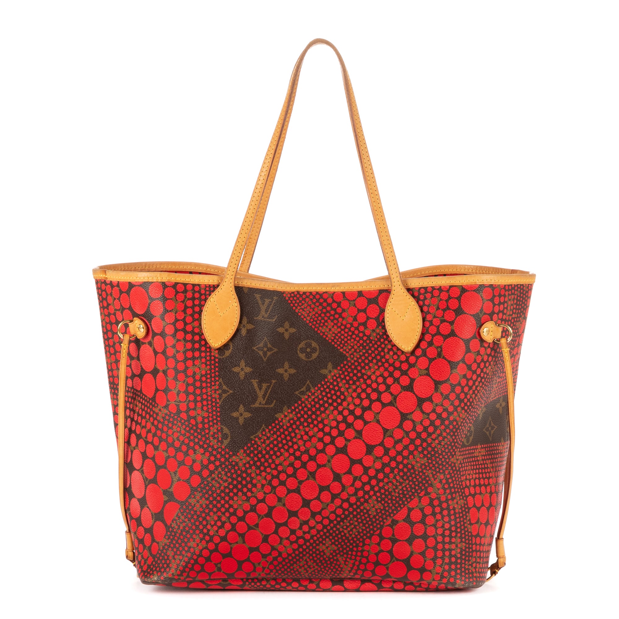 Shoulder Bag Ltd. Ed. Neverfull Kusama Yayoi MM Brown Monogram Infinite Dots