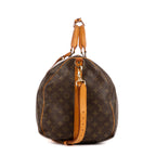 Travel Bag Keepall Bandouliere 55 Brown Monogram Canvas