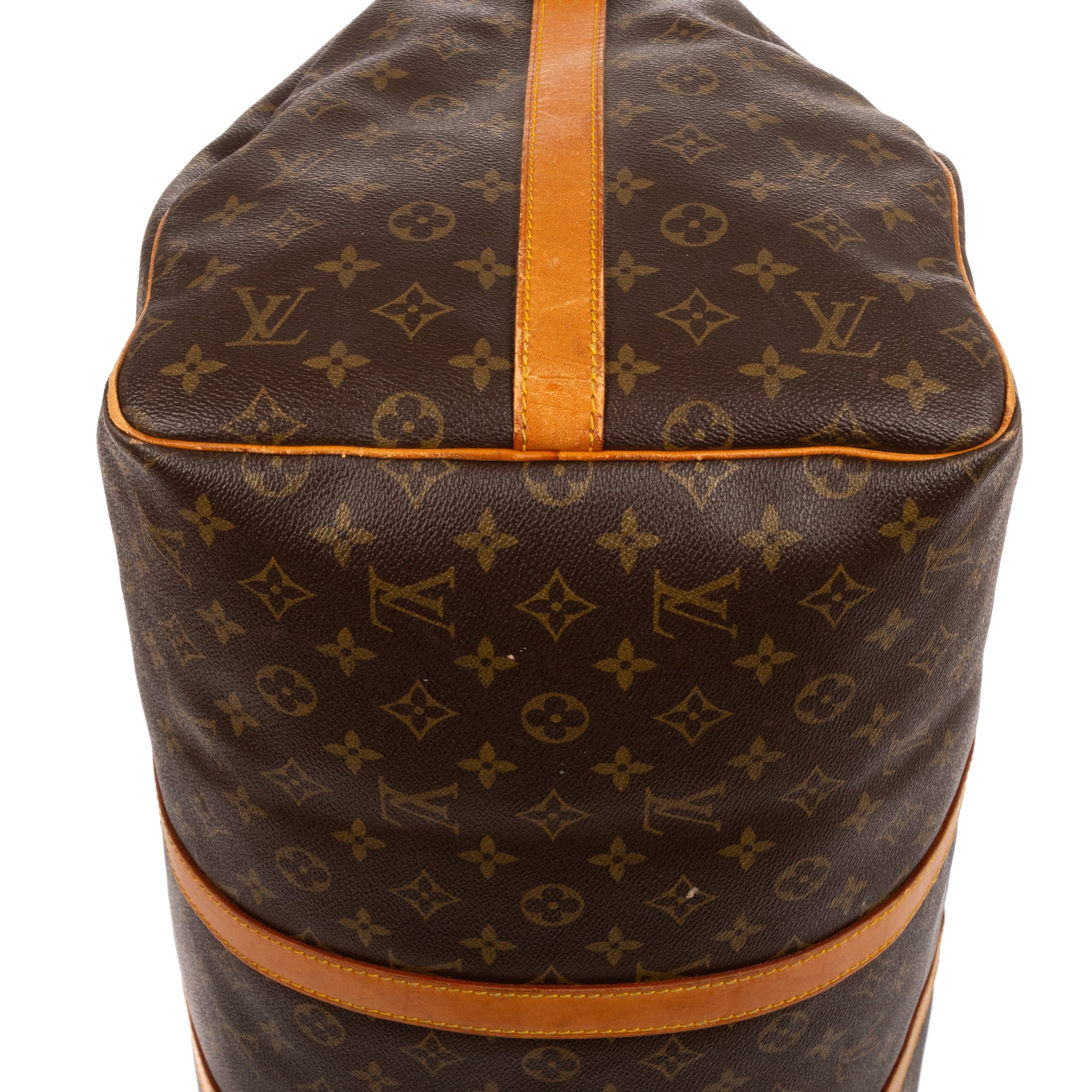 Travel Bag Keepall Bandouliere 55 Brown Monogram Canvas