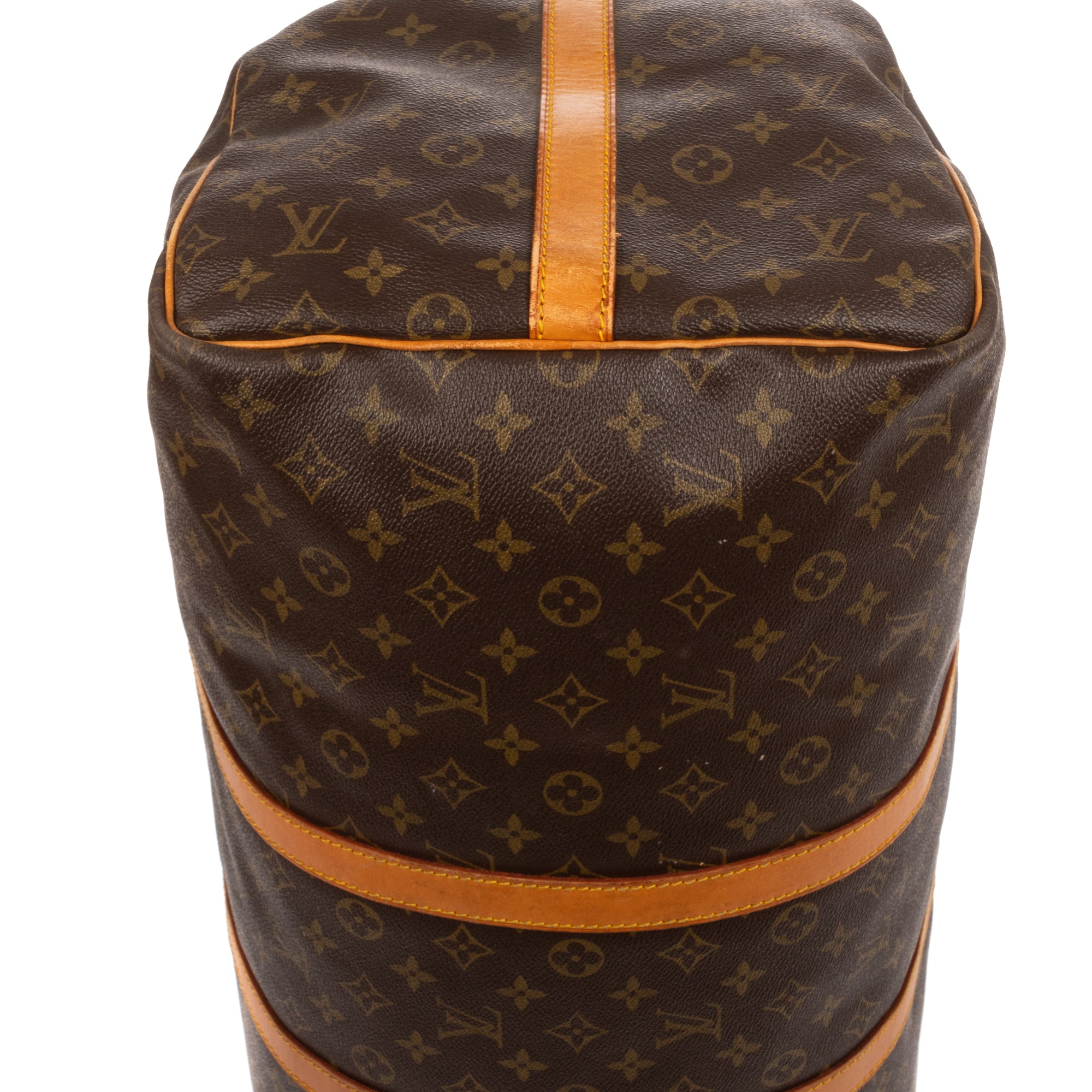 Travel Bag Keepall Bandouliere 55 Brown Monogram Canvas