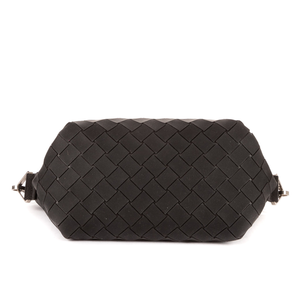 Shoulder Bag Blaster Black Intreccio Rubber