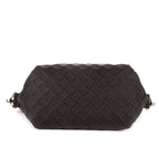 Shoulder Bag Blaster Black Intreccio Rubber