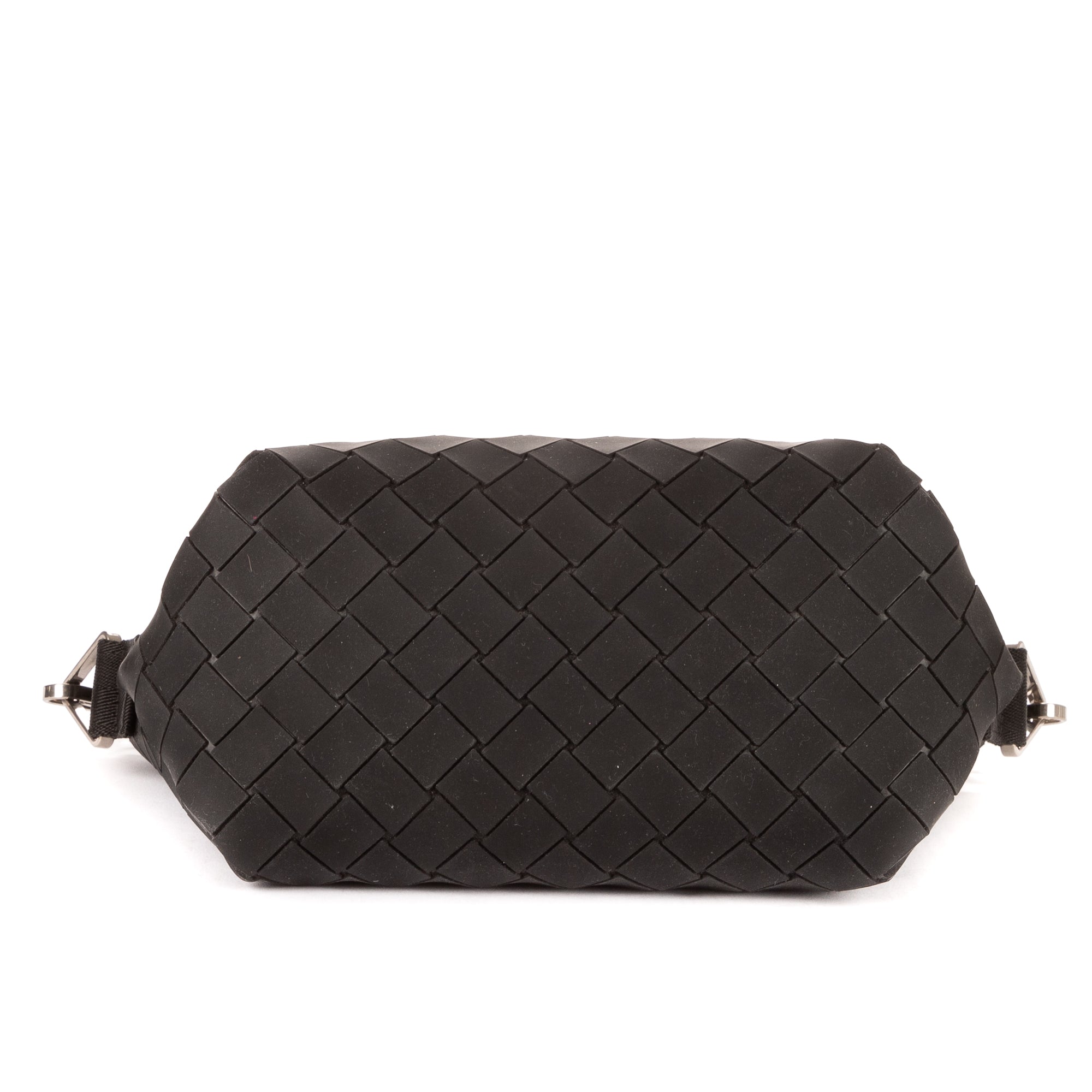 Shoulder Bag Blaster Black Intreccio Rubber