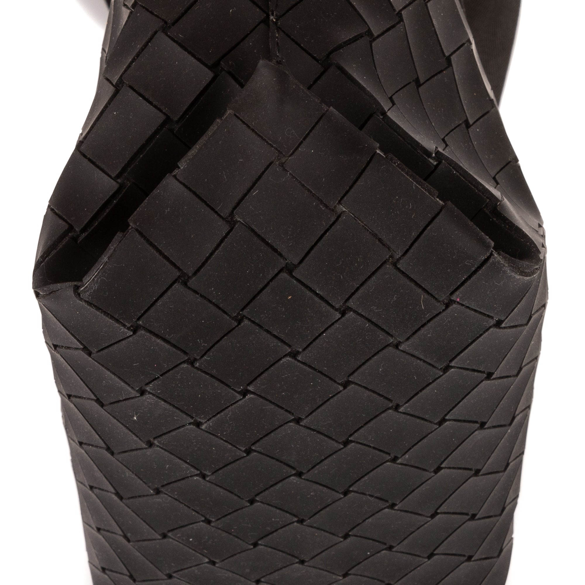 Shoulder Bag Blaster Black Intreccio Rubber