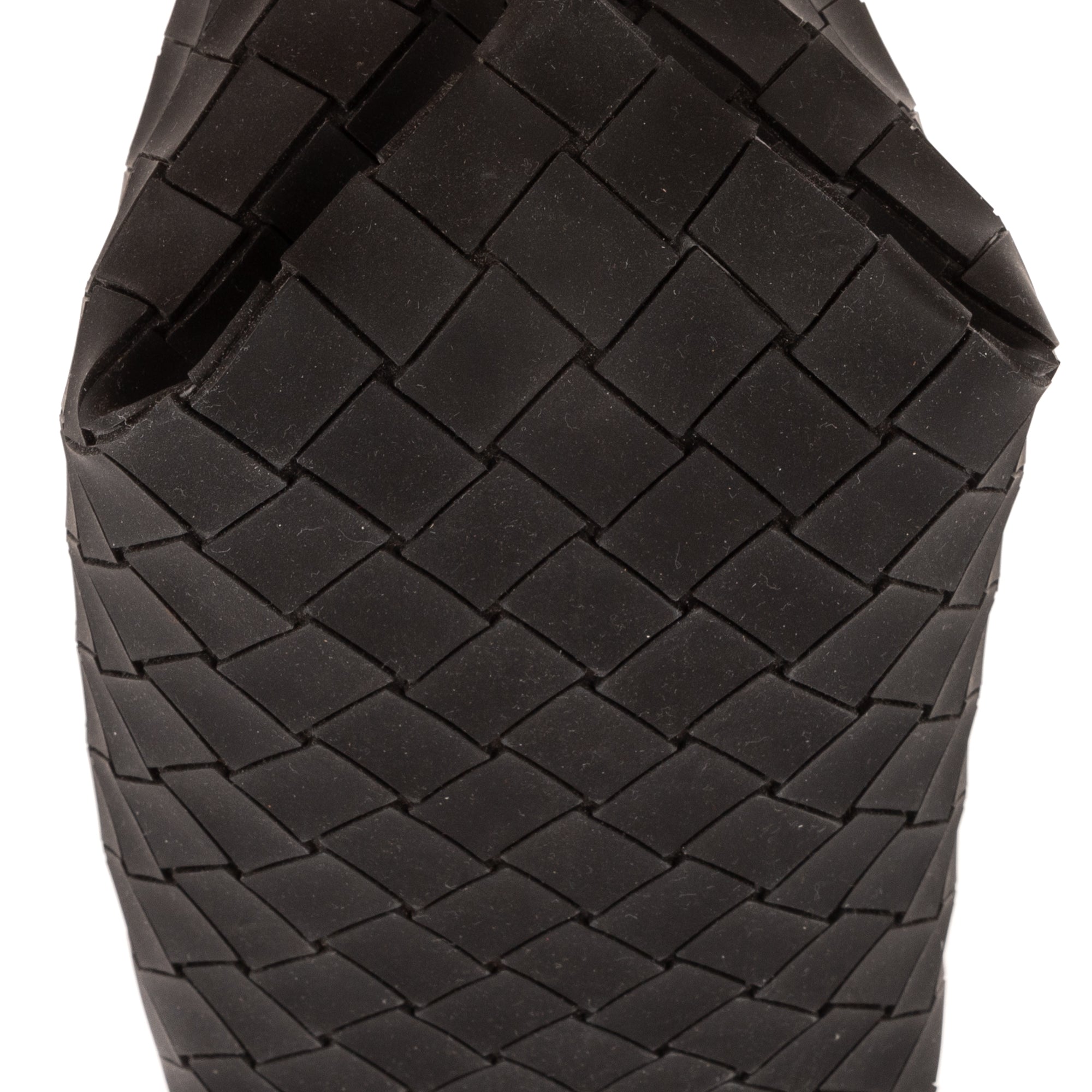 Shoulder Bag Blaster Black Intreccio Rubber