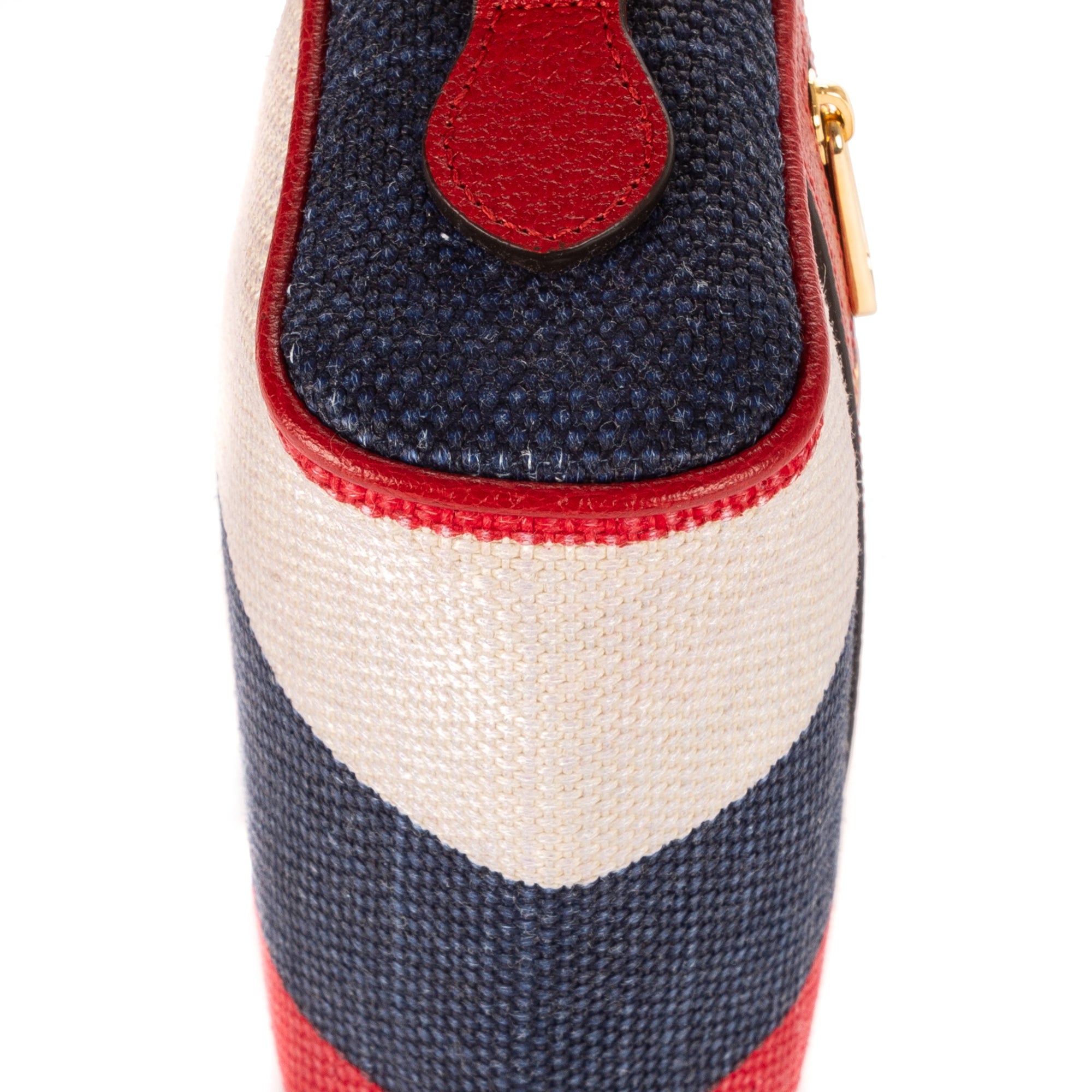 Shoulder Bag Ophidia Stripes Red Red/Blue/Beige canvas
