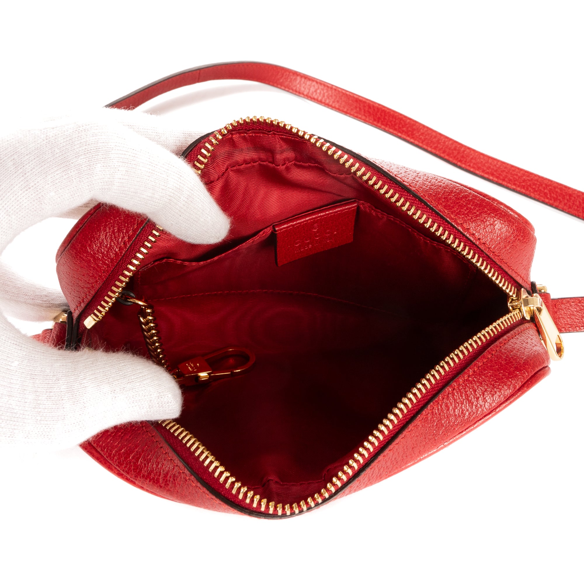 Shoulder Bag Ophidia Stripes Red Red/Blue/Beige canvas