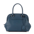 Bolso de mano Adele de piel de becerro granulada color azul marino