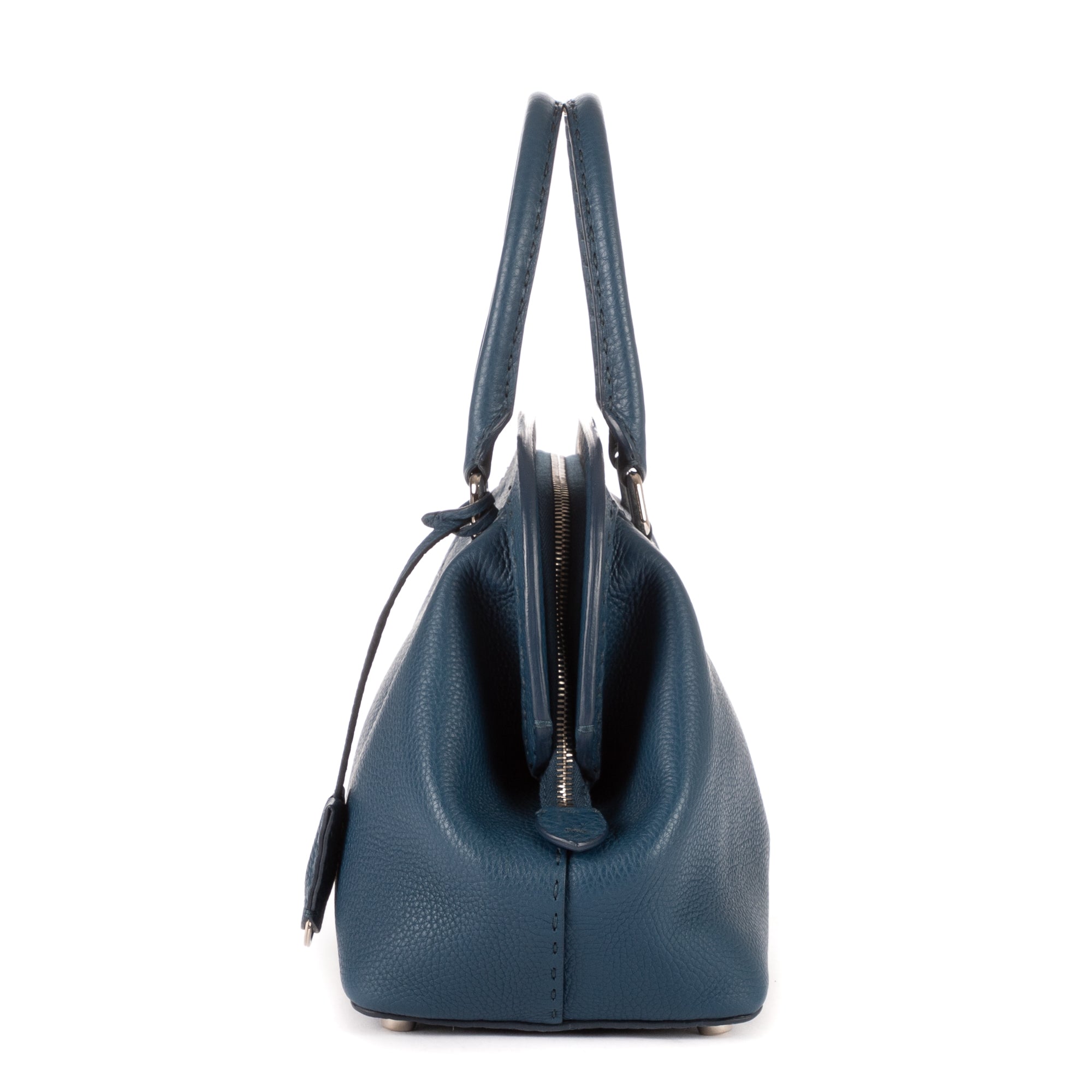 Handbag Adele Navy Grained calfskin