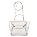 Handbag Nano Belt Silver Metalic Calfskin leather