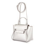 Handbag Nano Belt Silver Metalic Calfskin leather