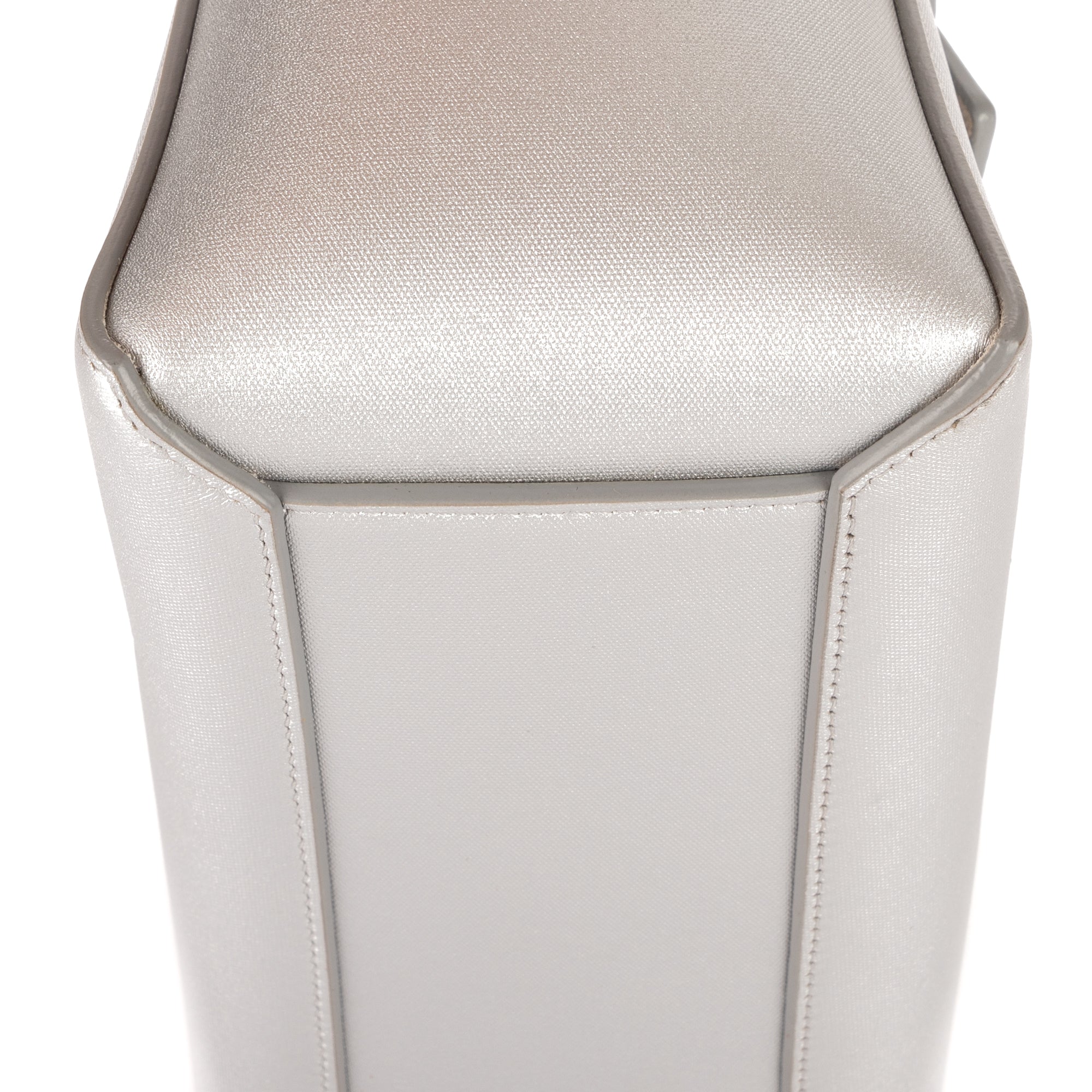 Handbag Nano Belt Silver Metalic Calfskin leather