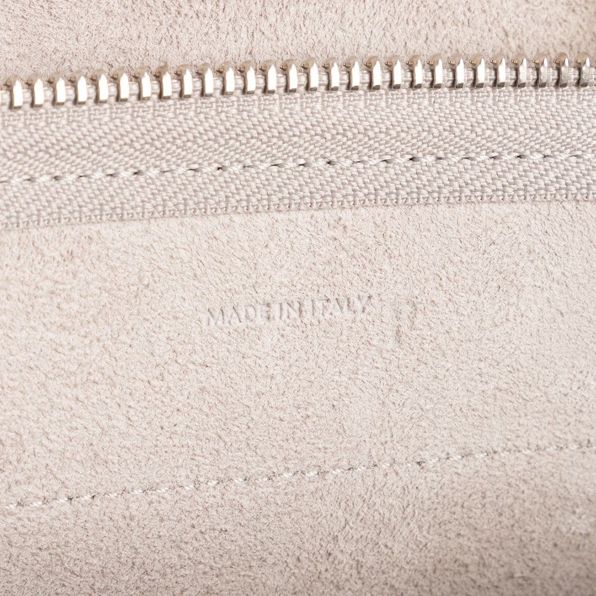 Handbag Nano Belt Silver Metalic Calfskin leather