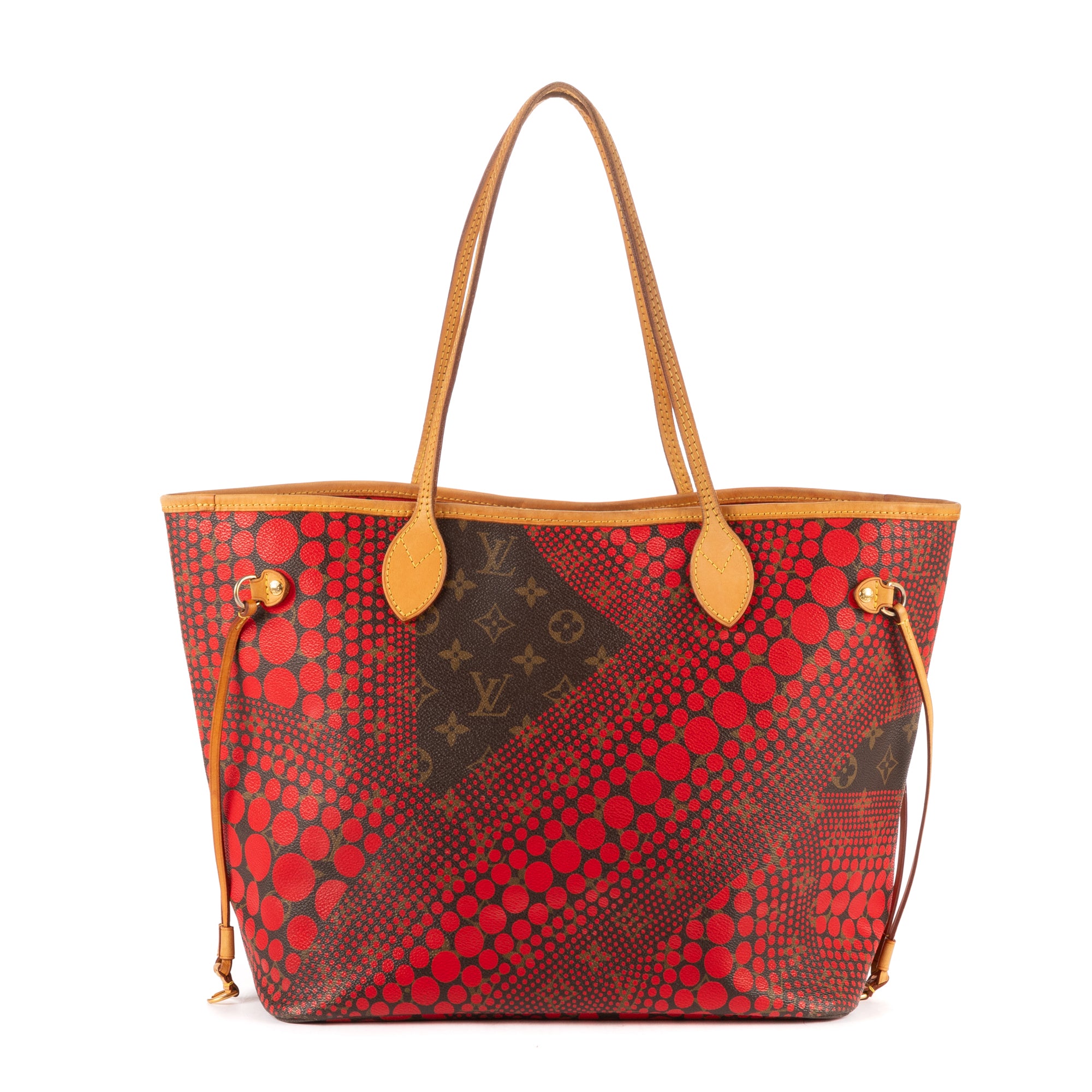 Shoulder Bag Ltd. Ed. Neverfull Kusama Yayoi MM Brown Monogram Infinite Dots
