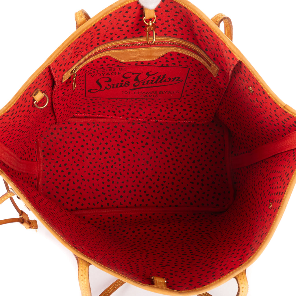 Shoulder Bag Ltd. Ed. Neverfull Kusama Yayoi MM Brown Monogram Infinite Dots